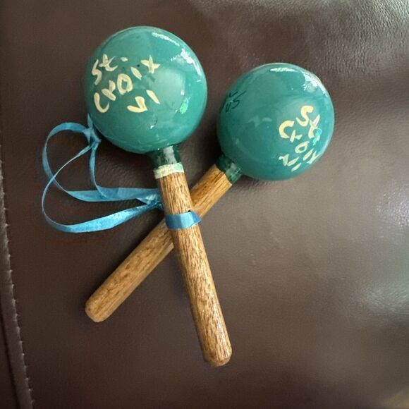 St. Croix Miniature Wooden Maracas - Picture 3 of 5